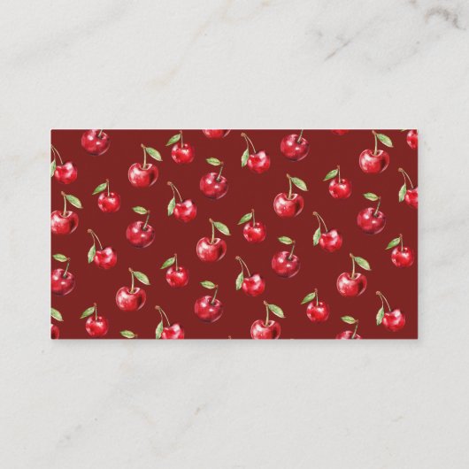 さくらんぼベビーシャワーおむつラッフル エンクロージャーカード