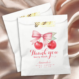 さくらんぼベビーシャワーのお気に入りバッグ – サンキューデザイン フェイバーバッグ