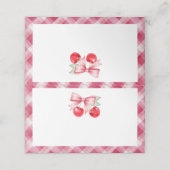 さくらんぼベビーシャワー折り座席表 プレイスカード (外部開封)