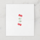 さくらんぼベビーシャワー折り畳み座席表又はフードテント プレイスカード (外部開封)