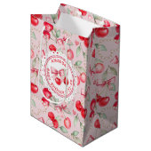 さくらんぼベビーシャワー抱き枕 ミディアムペーパーバッグ (正面アングル)