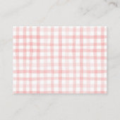 さくらんぼベビーシャワー表示シャワー エンクロージャーカード (裏面)