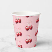 さくらんぼベビーシャワー赤ちゃんシャワー 紙コップ (裏面)