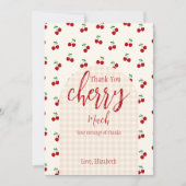 さくらんぼベビーシャワー サンキューカード (正面)
