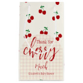 さくらんぼベビーシャワー スモールペーパーバッグ (正面)