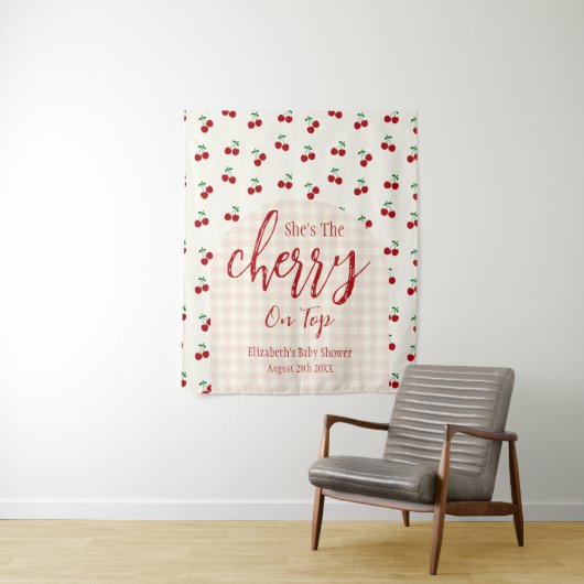 さくらんぼベビーシャワー タペストリー (インサイチュ)