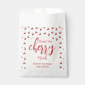 さくらんぼベビーシャワー フェイバーバッグ (正面)