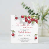 さくらんぼベビーシャワー |ベリースウィートベビー 招待状 (スタンド正面)