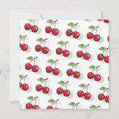 さくらんぼベビーシャワー |ベリースウィートベビー 招待状 (裏面)