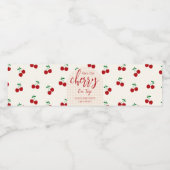 さくらんぼベビーシャワー ペットボトルラベル (シングルラベル)