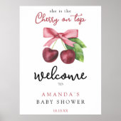 さくらんぼボウ歓迎ベビーシャワーパーティー ポスター (正面)