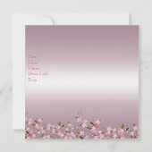 さくらんぼボッサム21stエレガントなバースデーパーティーピンク 招待状 (裏面)