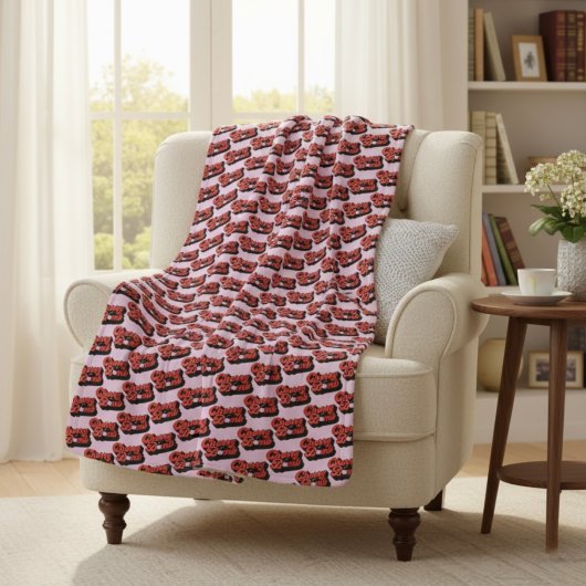 さくらんぼボムシェルパブランケット シェルパブランケット