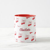 さくらんぼボーピンクの名前 マグカップ (中央)