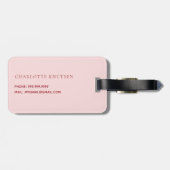 さくらんぼボーピンクの名前 ラゲッジタグ (裏面横)