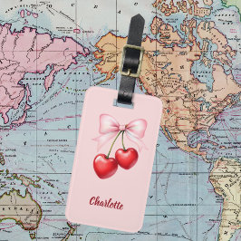 さくらんぼボーピンクの名前 ラゲッジタグ