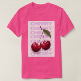 さくらんぼポップ・アートのグラフィックティー Tシャツ