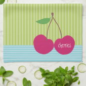 さくらんぼマイクロ繊維キッチンタオル キッチンタオル (折り畳み)