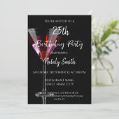 さくらんぼマルティーニカクテルオンブラック 招待状 (スタンド正面)