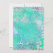 さくらんぼミントバタフライグリーティングカード (裏面)