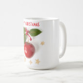 さくらんぼメリークリスマスマグ コーヒーマグカップ (正面右)