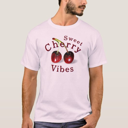 さくらんぼメンズトップ Tシャツ (正面)