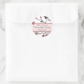 さくらんぼモダンの結婚花 ラウンドシール (バッグ)