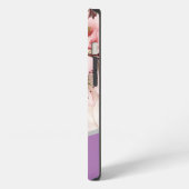 さくらんぼモダンの花 iPhoneケース (左側面)