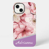 さくらんぼモダンの花 iPhoneケース (裏面)