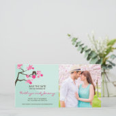 さくらんぼモダン花が鳥を愛する日付を保存 セーブザデート (スタンド正面)