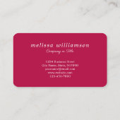 さくらんぼモダン3Dフルーツ 名刺 (裏面)