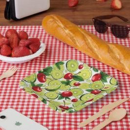 さくらんぼライム紙プレート ペーパープレート