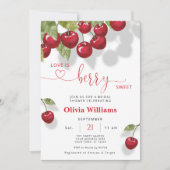 さくらんぼラブイズスウィートブライダルシャワー 招待状 (正面)