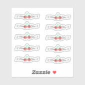 さくらんぼリップグロス包装ロゴシール シール (シート)