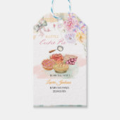 さくらんぼリトルかわいこちゃんパイパステルジンガムベビーシャワー ギフトタグ (正面)