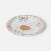 さくらんぼリトルかわいこちゃんパイパステルジンガムベビーシャワー ペーパープレート (アングル)