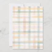 さくらんぼリトルかわいこちゃんパイパステルジンガムベビーシャワー 招待状 (裏面)