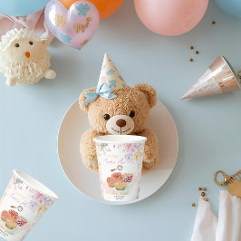 さくらんぼリトルかわいこちゃんパイパステルジンガムベビーシャワー 紙コップ