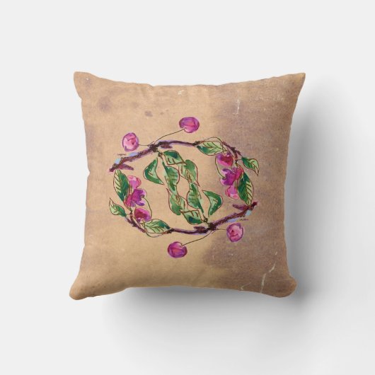 さくらんぼリースバイアレクサンドラ調理師 クッション (裏面)