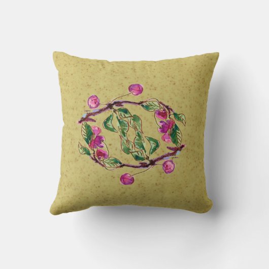 さくらんぼリースバイアレクサンドラ調理師 クッション (裏面)