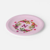 さくらんぼリースバイリナンダラプレート ペーパープレート (アングル)