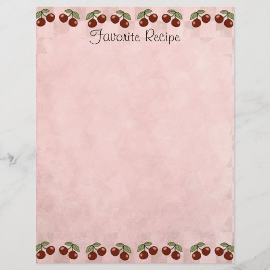 さくらんぼレシピページ (正面)