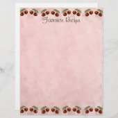 さくらんぼレシピページ (正面/裏面)