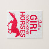 さくらんぼレッドは馬を愛する女の子 ジグソーパズル (横)