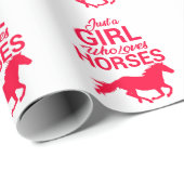 さくらんぼレッドは馬を愛する女の子 ラッピングペーパー (ロールコーナー)