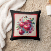 さくらんぼレッドキュートさくらんぼフローラガーリーピンク クッション