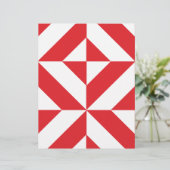 さくらんぼレッドジオメトリックデコキューブスクラップブック紙 (スタンド正面)