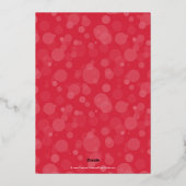 さくらんぼレッドスクリプト《写真》ぼけ味メリークリスマスフォトフォイル 箔シーズンカード (裏面)