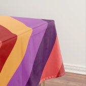 さくらんぼレッドバイオレットストライプズ小テーブルクロス テーブルクロス (インサイチュ)