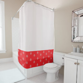 さくらんぼレッドマンダラス シャワーカーテン